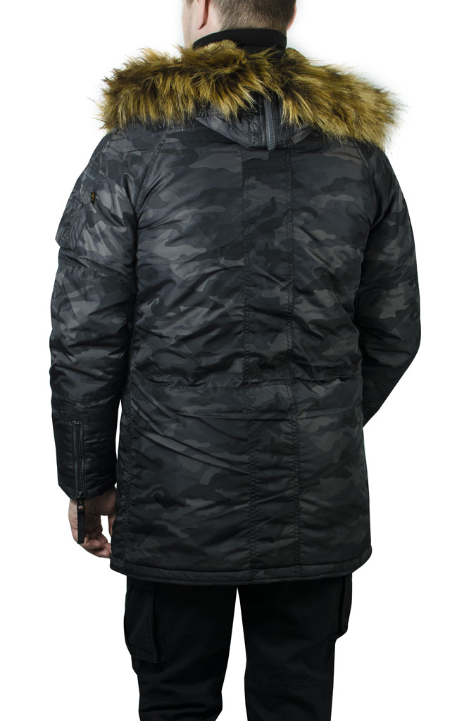 Аляска ALPHA INDUSTRIES PPS N-3B black camo 