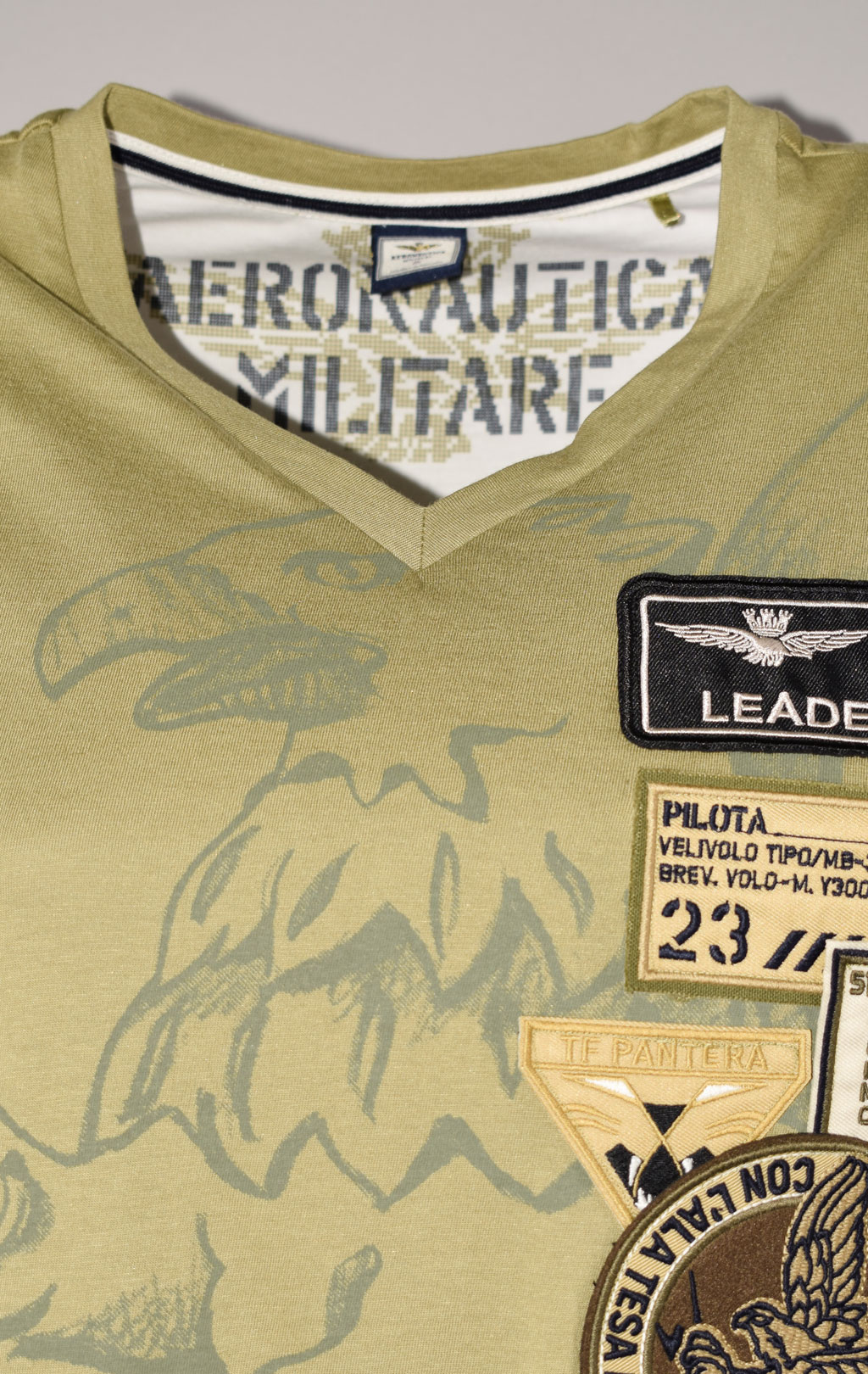 Женская футболка AERONAUTICA MILITARE SS 22/IN khaki (TS 1976) 