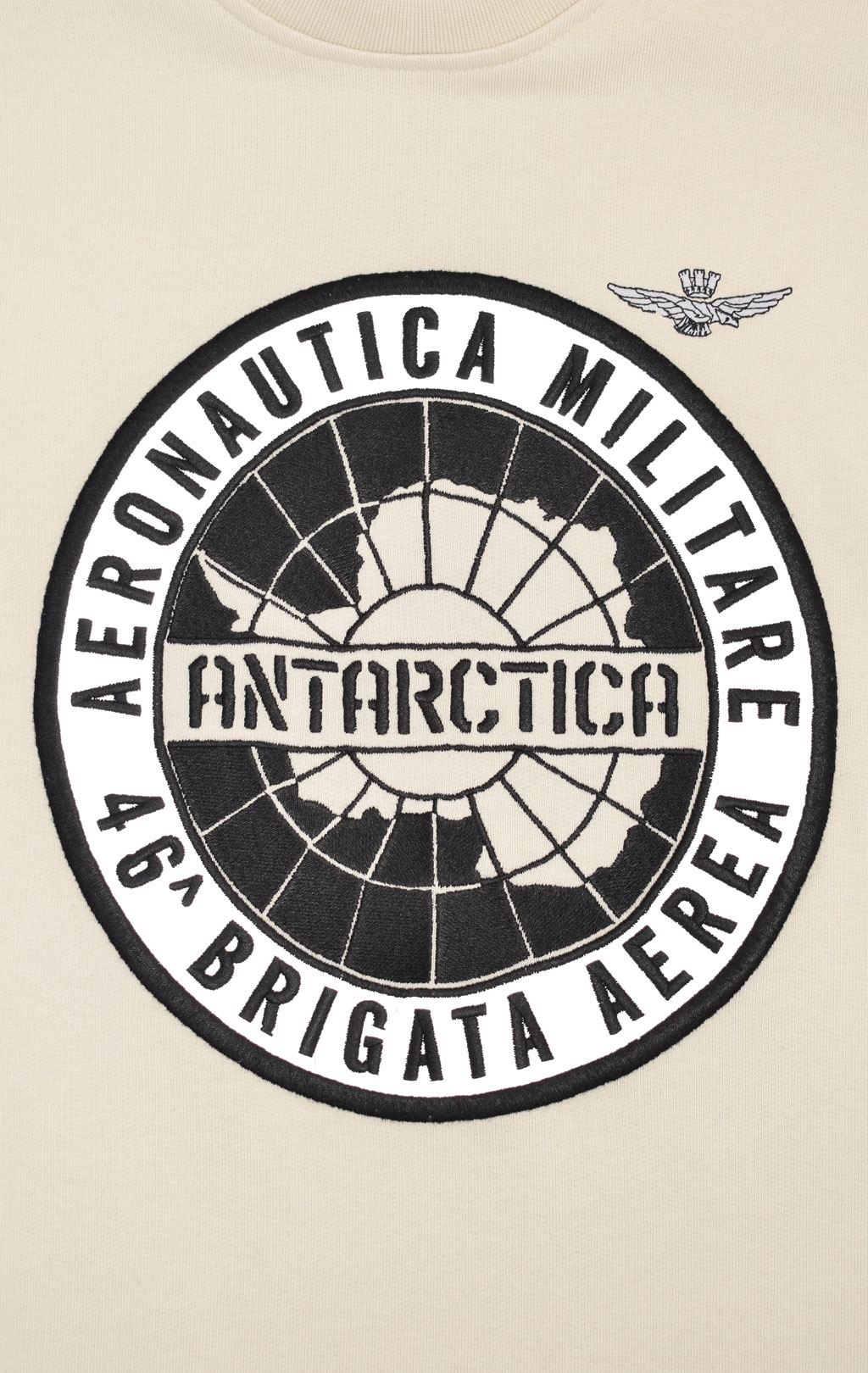 Свитшот AERONAUTICA MILITARE ANTARCTICA FW 23/24/TR ghiaccio (FE 1814) 