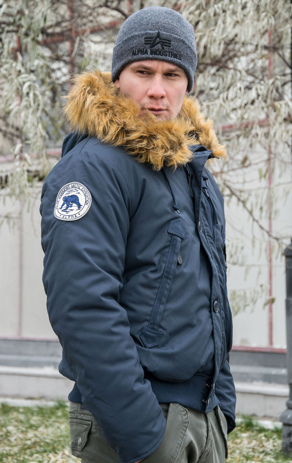 Аляска короткая ALPHA INDUSTRIES POLAR SV rep. blue 