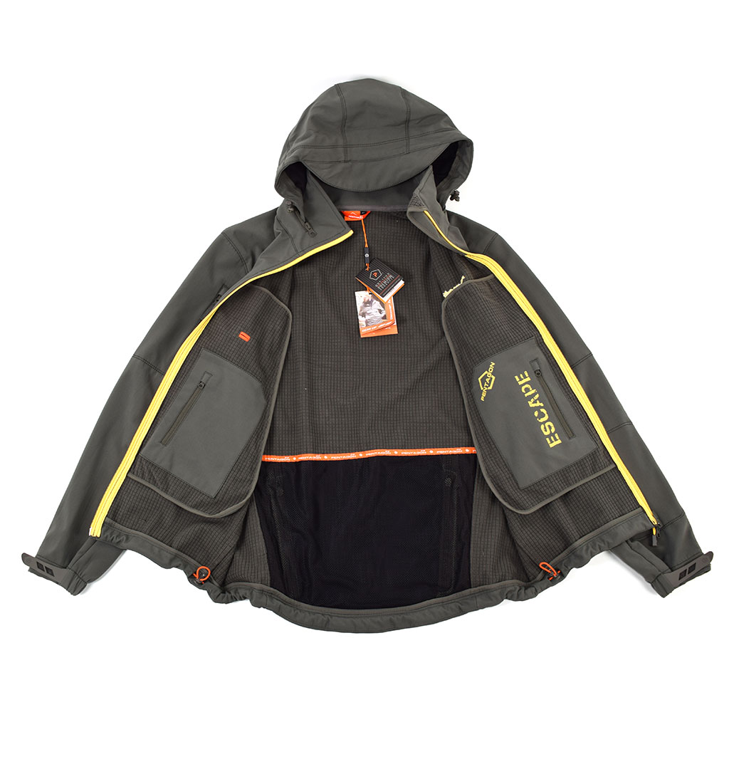 Куртка тактическая softshell Pentagon мембрана ARTAXES ESCAPE Soft Shell grindle grey 08035 