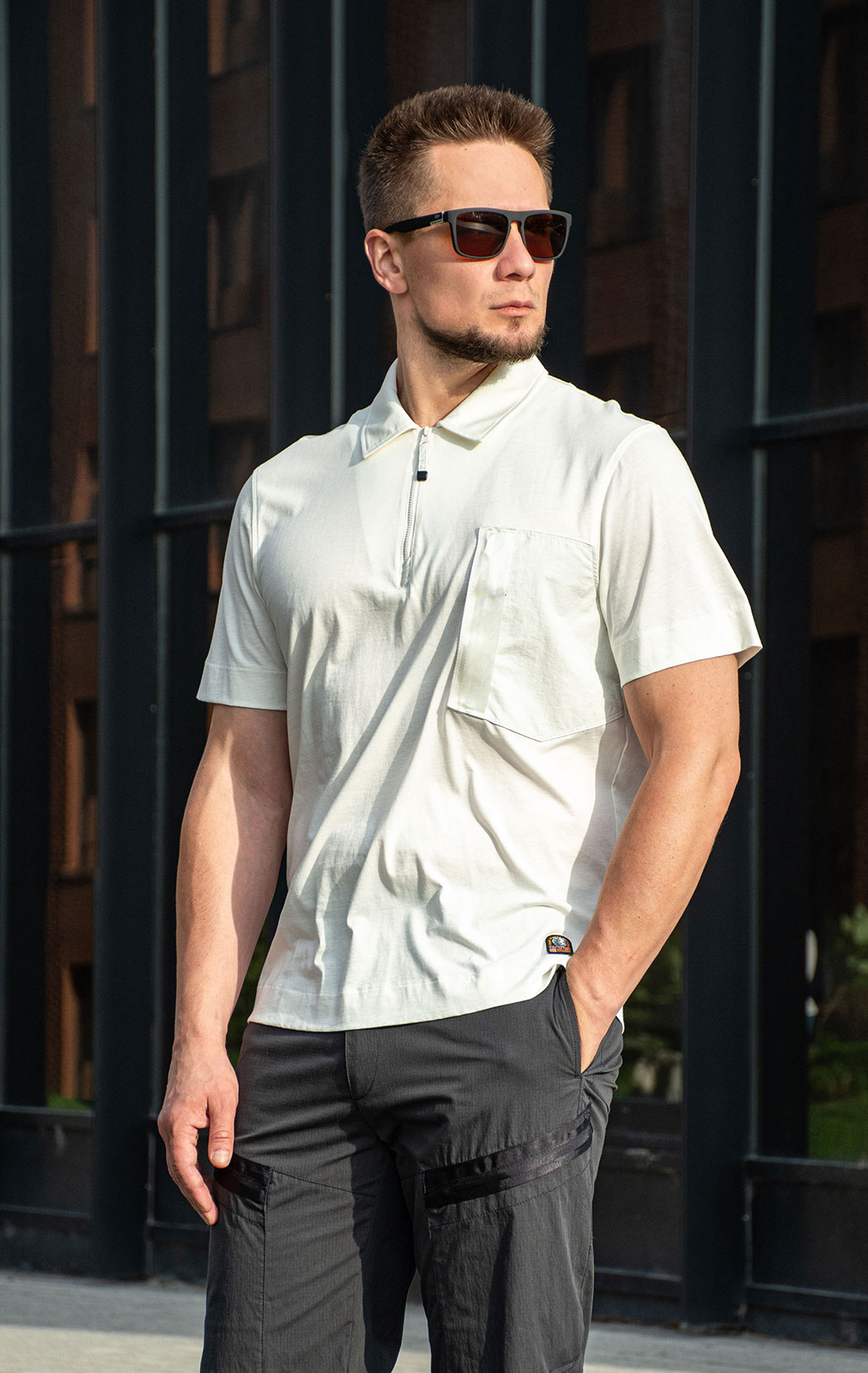 Футболка-поло PARAJUMPERS BORDLEY SS 26 star white 