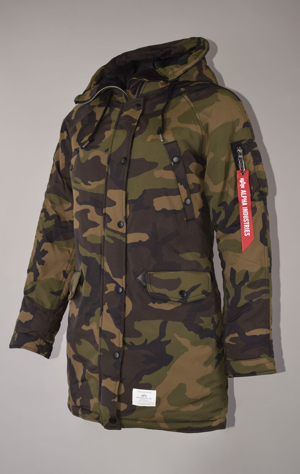 Женская аляска ALPHA INDUSTRIES ALTITUDE MOD PARKA N-3B FW 22/23 m dark woodland camo 