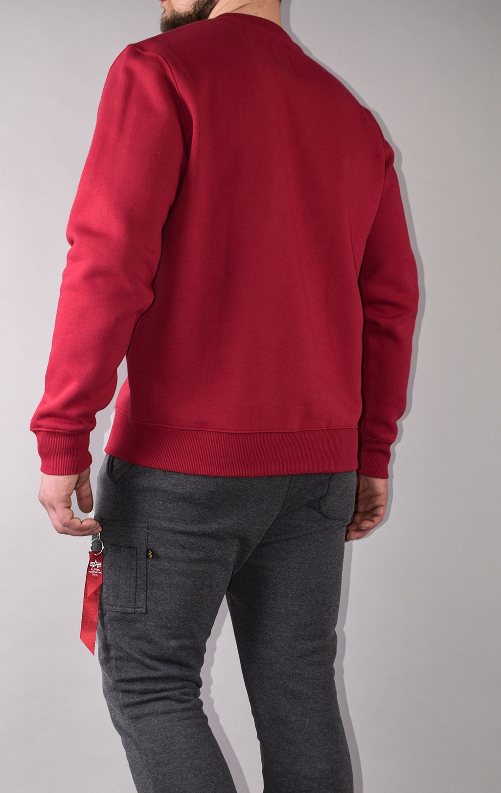 Свитшот ALPHA INDUSTRIES BASIC SWEATER rbf red 