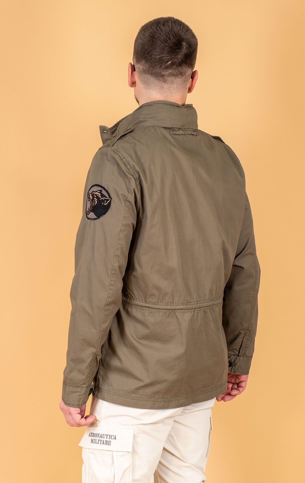 Ветровка AERONAUTICA MILITARE big size M-65 SS 25 m/IN military olive (AB 2212) 