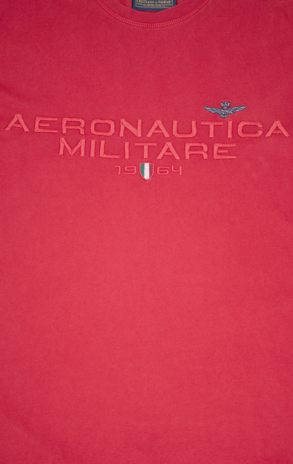 Футболка AERONAUTICA MILITARE SS 25 m/TR tango red washed (TS 2378) 