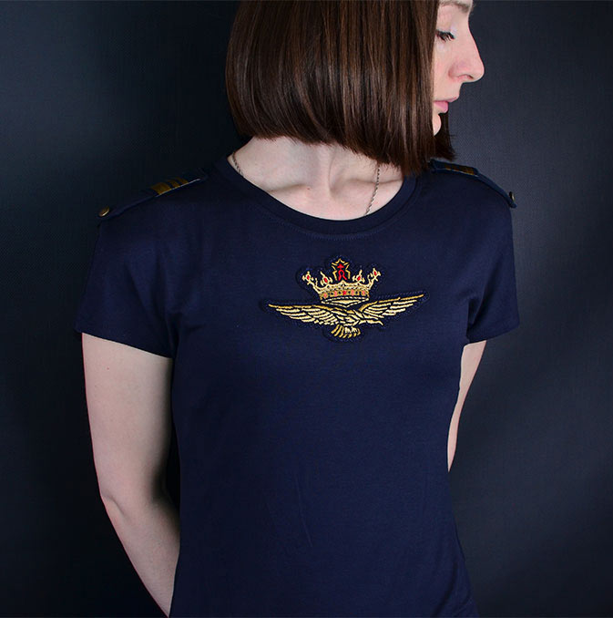 Женская футболка AERONAUTICA MILITARE blue navy (TS 1499) 