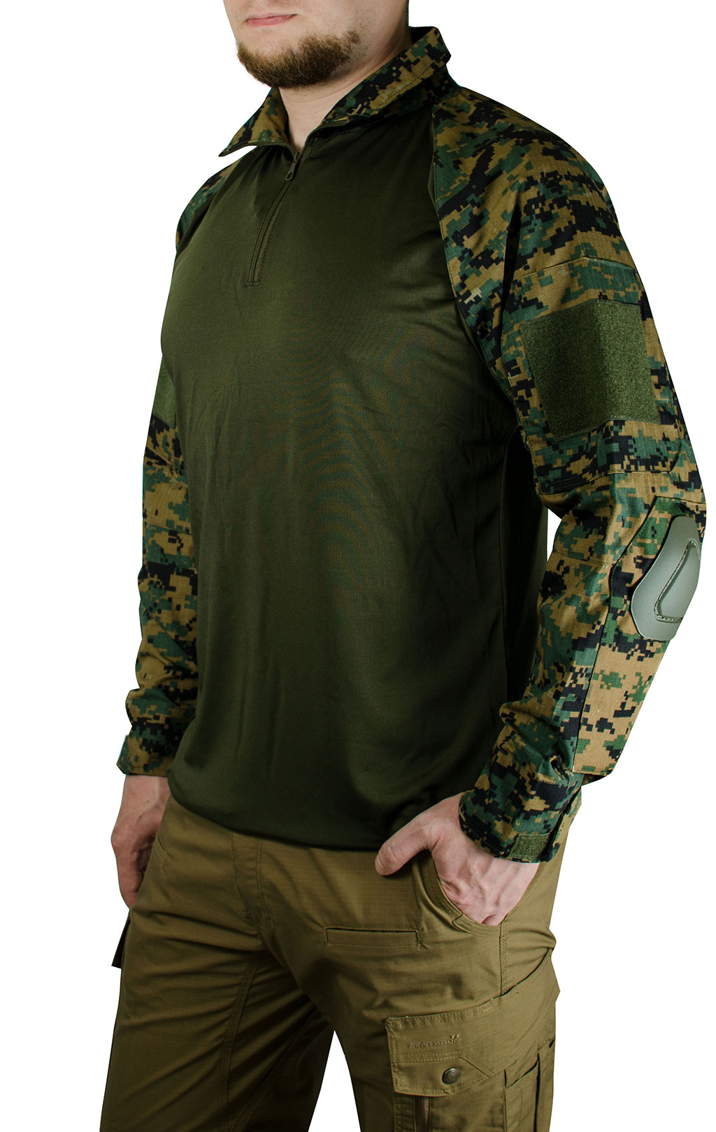 Рубашка Combat Shirt Mil-Tec WARRIOR digital woodland 