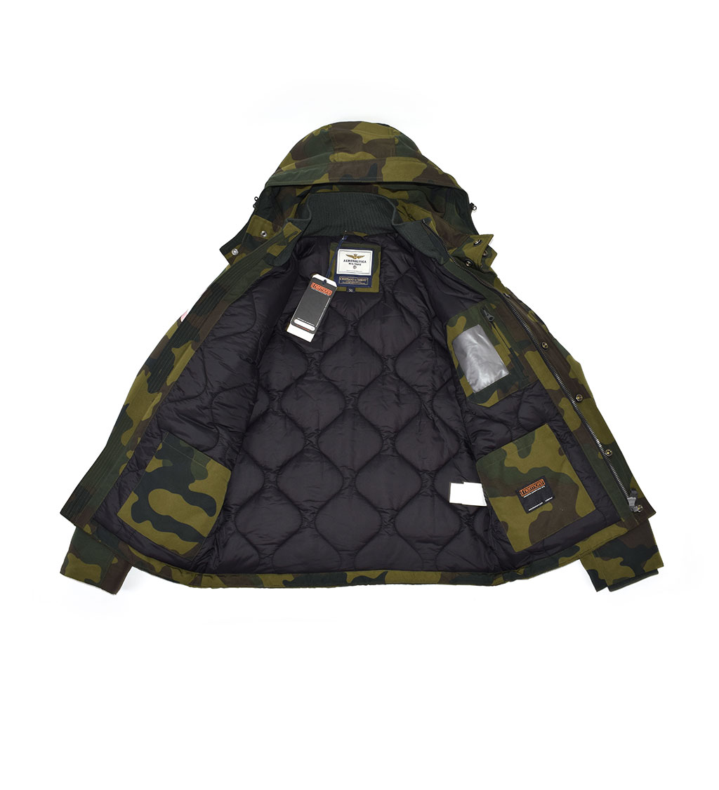 Куртка AERONAUTICA MILITARE FW 19/20 camouflage verde (AB 1798) 