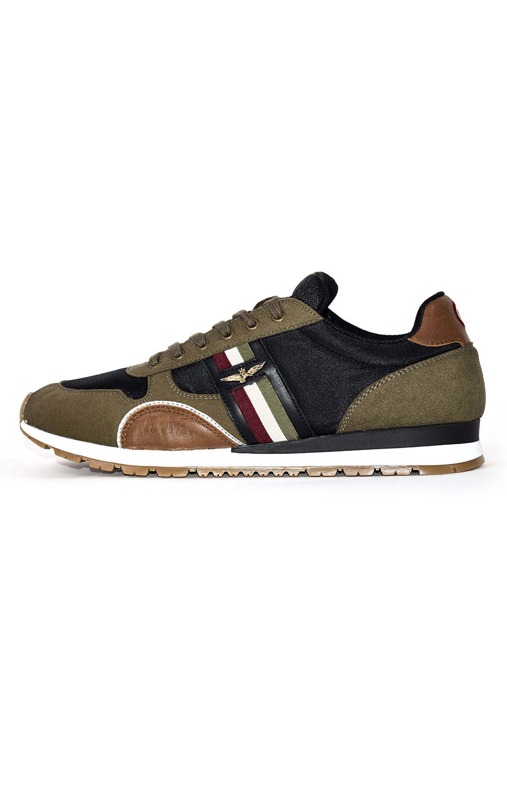 Кроссовки AERONAUTICA MILITARE SS 21 m/PT verde militare/black (SC 190)