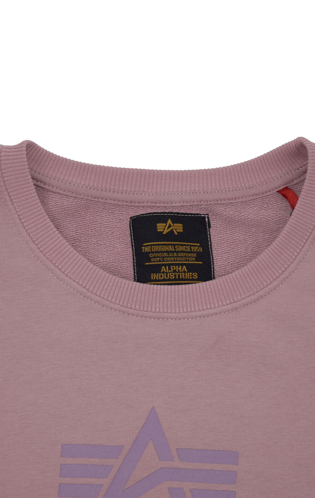 Женский свитшот ALPHA INDUSTRIES LOGO SWEATER silver pink 