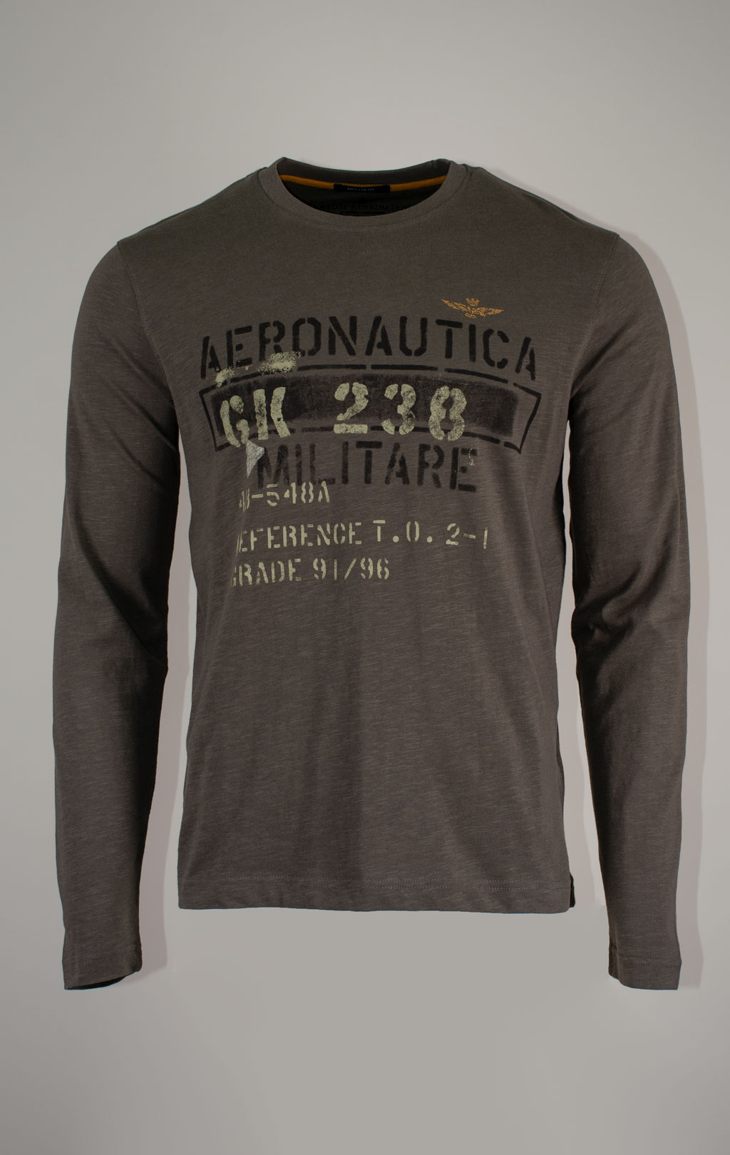 Лонгслив AERONAUTICA MILITARE FW 25/26/BD beluga grey (TS 2486) 