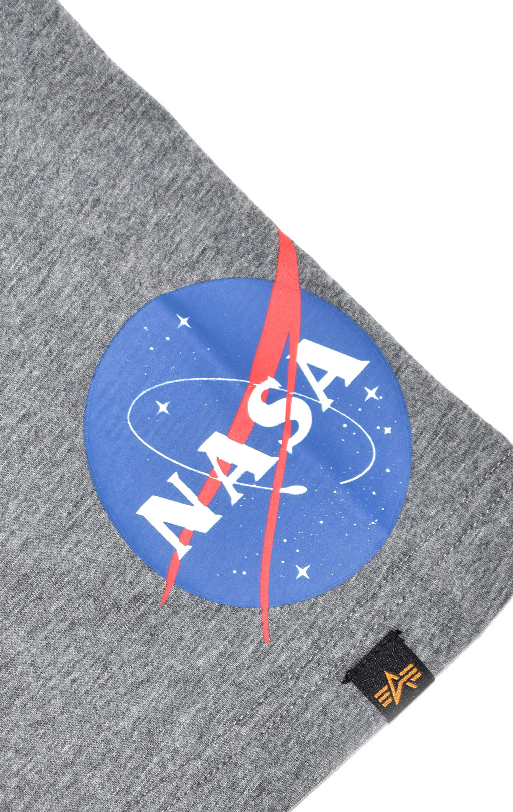 Футболка ALPHA INDUSTRIES NASA APOLLO 15 med charcoal heather 
