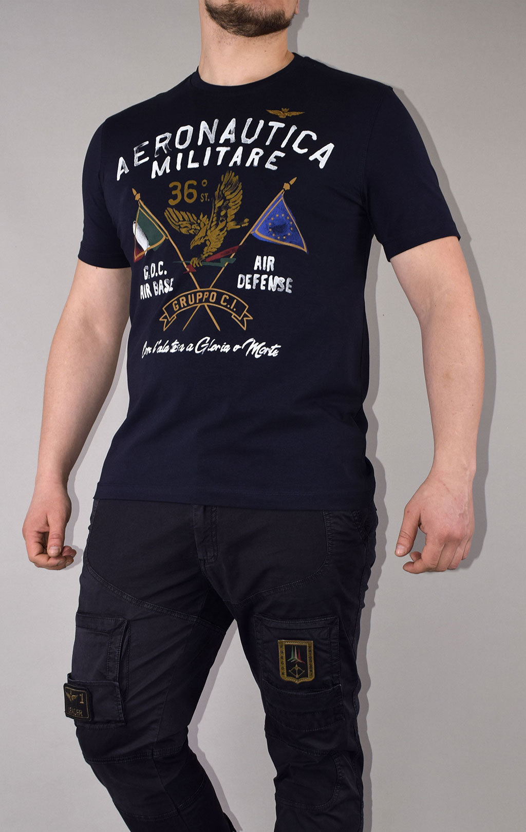 Футболка AERONAUTICA MILITARE SS 21/TR blue navy (TS 1860) 