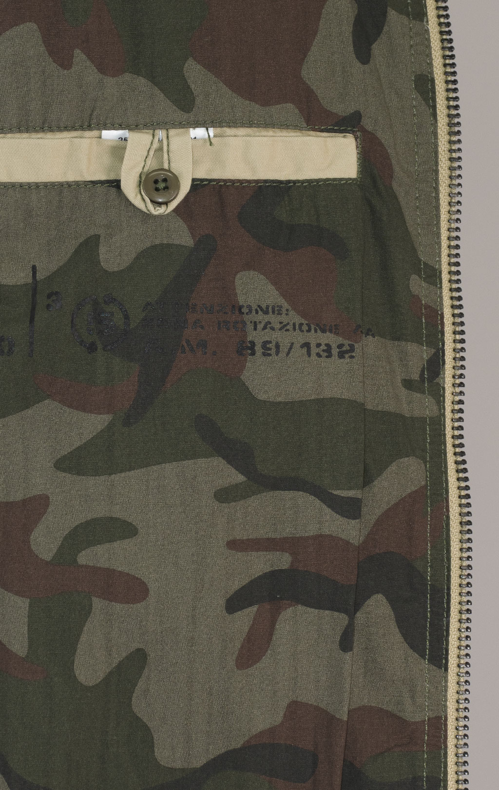 Ветровка-бомбер AERONAUTICA MILITARE SS 25 m/IN antelope beige (AB 2216) 
