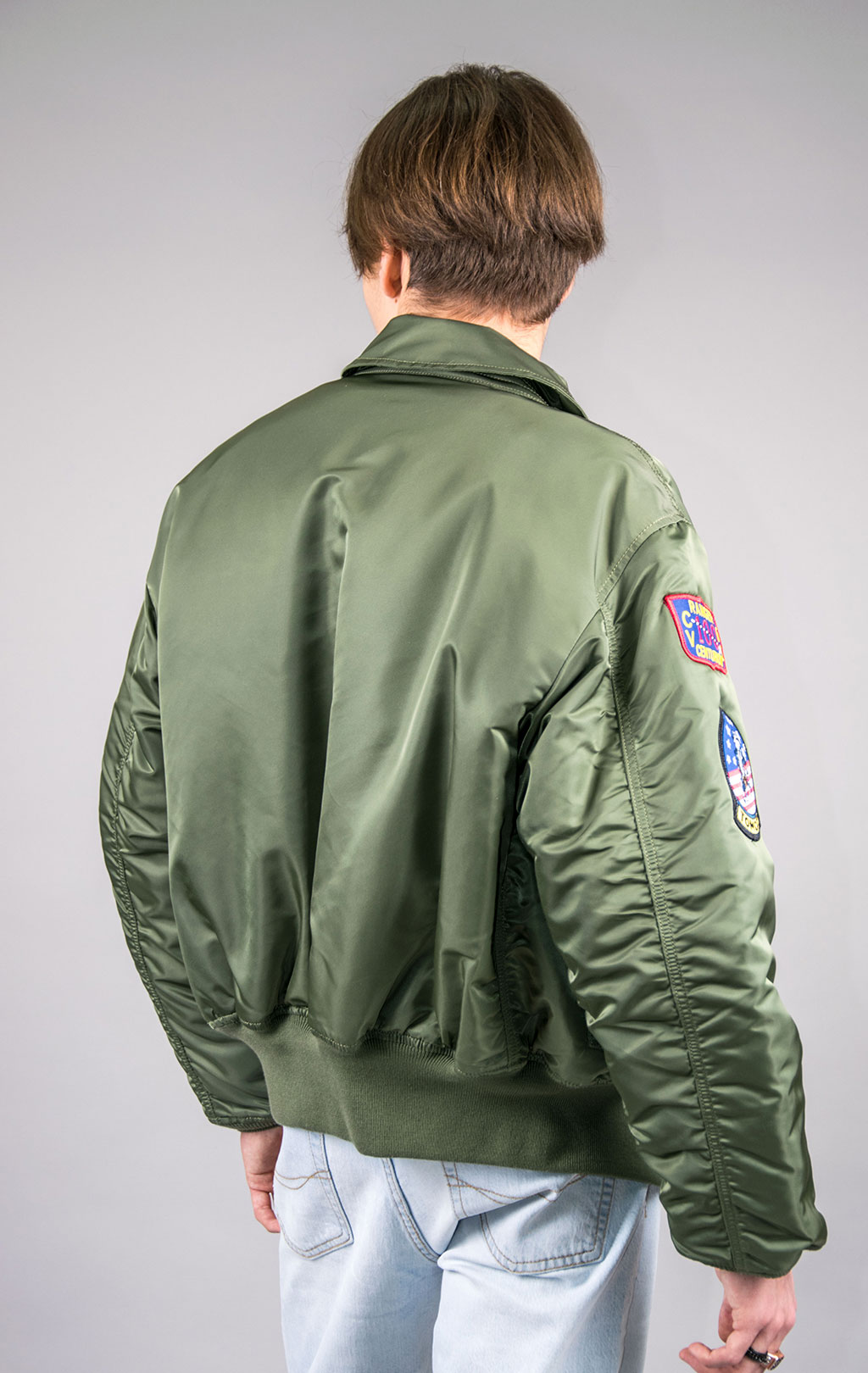 Куртка летная ALPHA INDUSTRIES TOP GUN CWU 45 sage green 