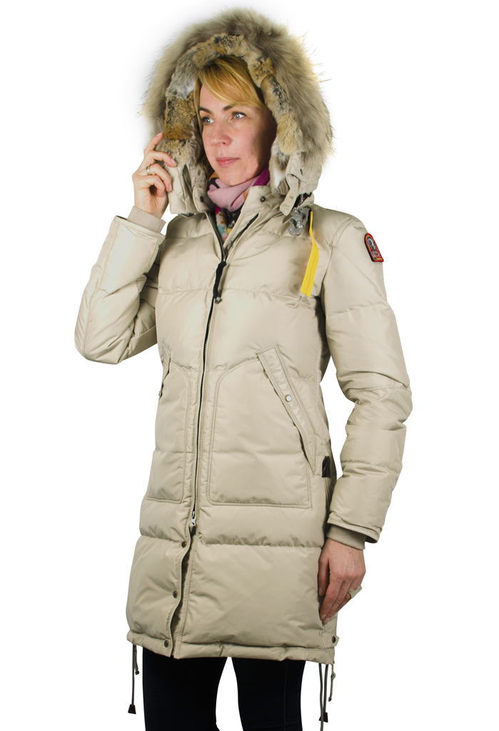 Женская куртка-пуховик PARAJUMPERS LONG BEAR ivory 
