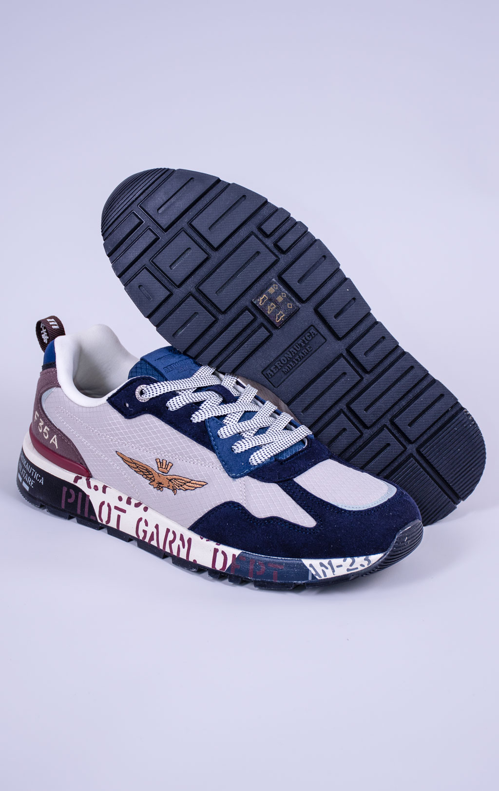 Кроссовки AERONAUTICA MILITARE (SC 0276) FW 26/27/CN bianco/blue 