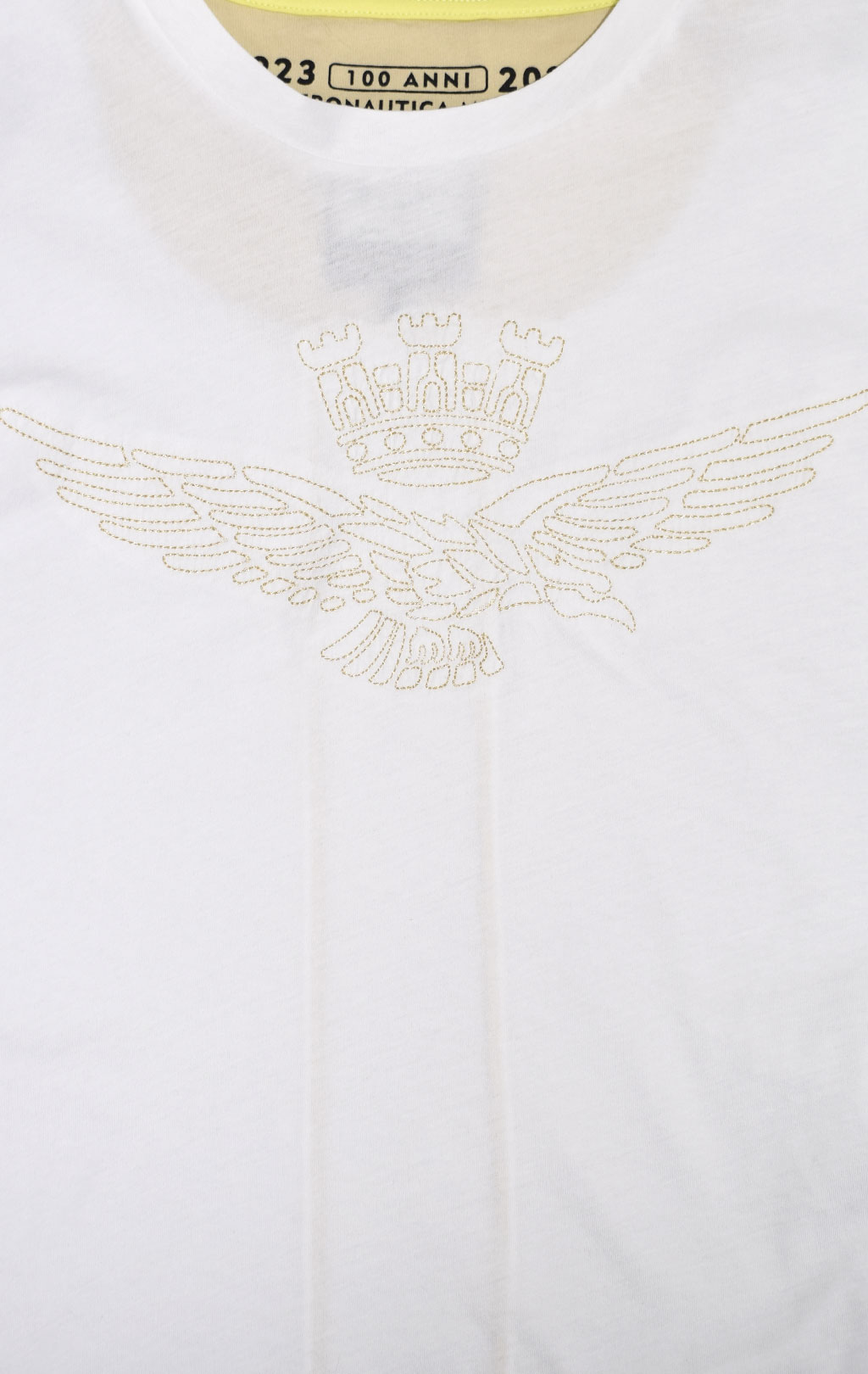 Женская футболка AERONAUTICA MILITARE SS 23/TR bianco ottico (TS 2103) 