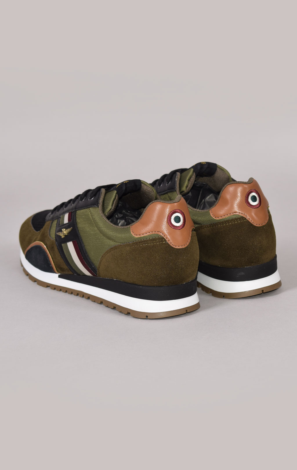 Кроссовки AERONAUTICA MILITARE FW 21/22 m/PT verde militare/nero (SC 190) 