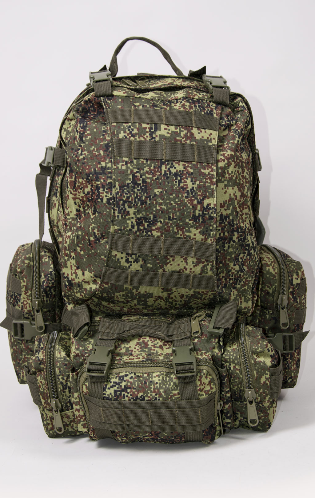 Рюкзак тактический ASSAULT 60L с поясной сумкой + 2 подсумка цифра РФ BS-016 Китай