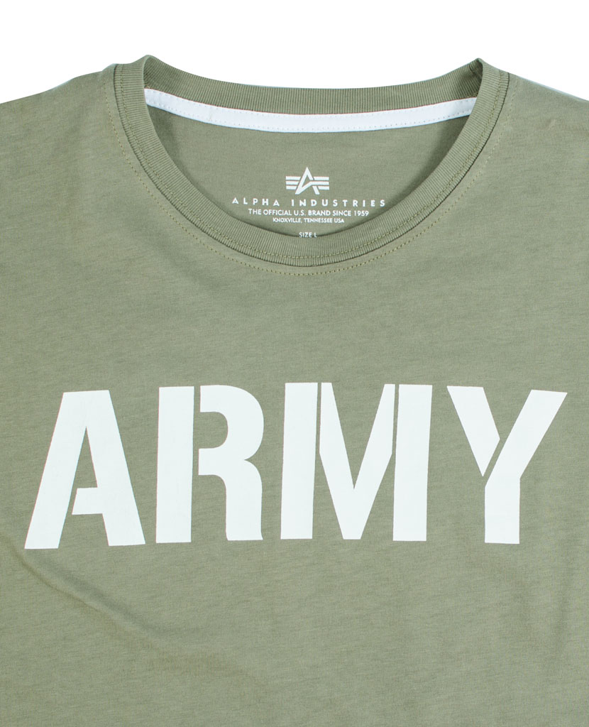 Футболка ALPHA INDUSTRIES ARMY T olive 