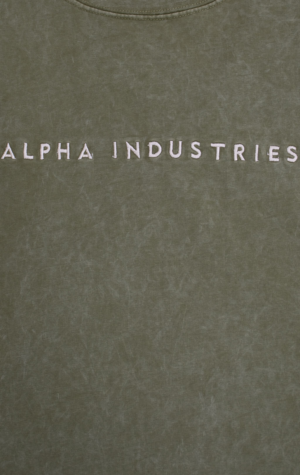 Футболка ALPHA INDUSTRIES ACID LOGO T moss green 