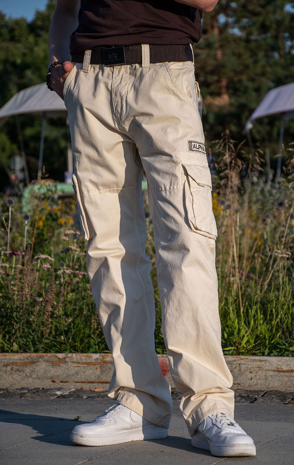 Брюки-карго ALPHA INDUSTRIES JET PANT jet stream white (#101212) 