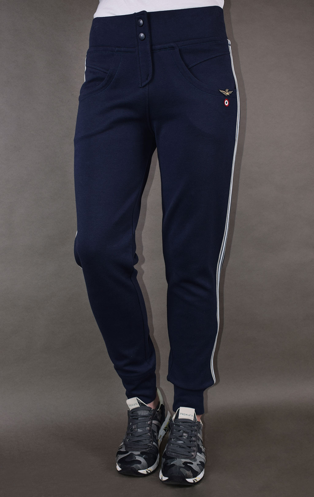 Женские брюки спортивные AERONAUTICA MILITARE SS19 blue navy (PF 726) 