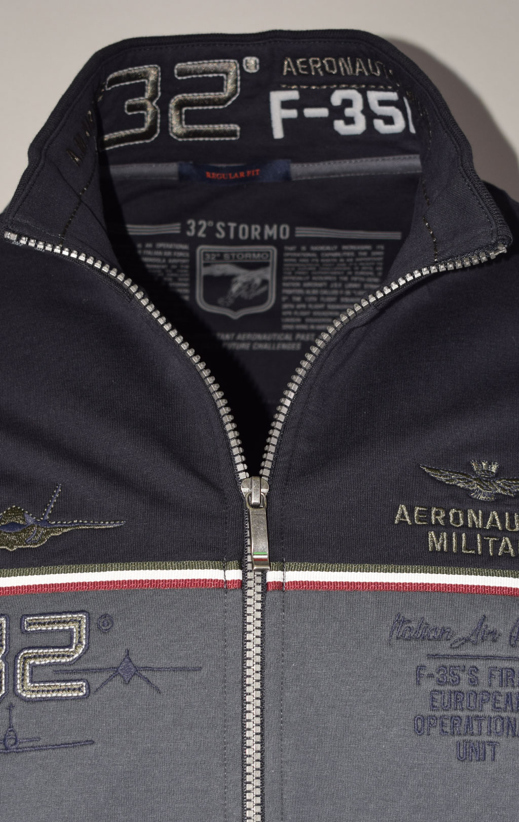 Олимпийка AERONAUTICA MILITARE FW 22/23/TR blue scuro/grigio (FE 1725) 