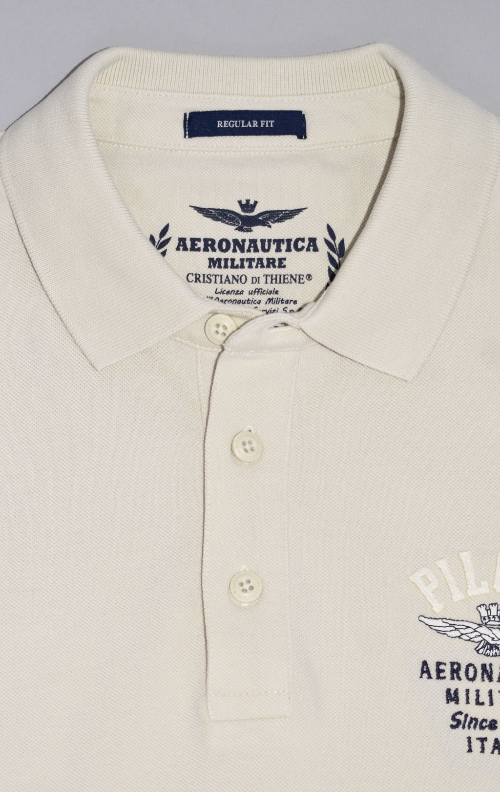 Футболка-поло AERONAUTICA MILITARE SS 23/TR ghiaccio (PO 1699)