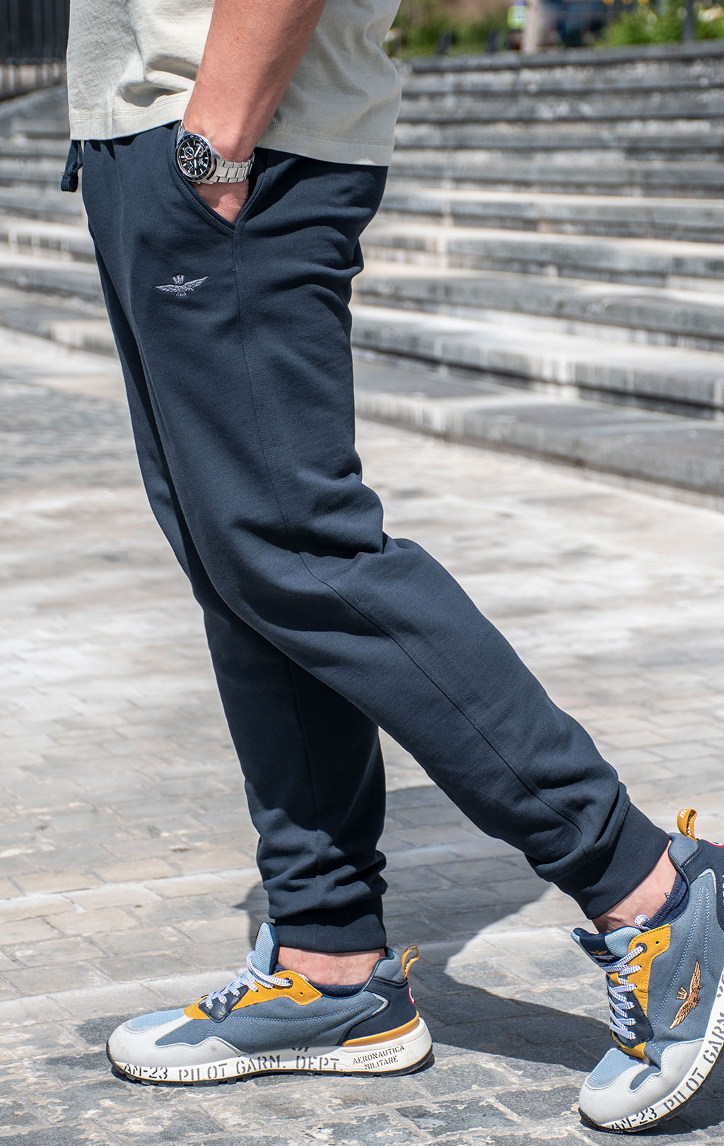 Брюки спортивные AERONAUTICA MILITARE FW 24/25/TR dark blue (PF 945) 