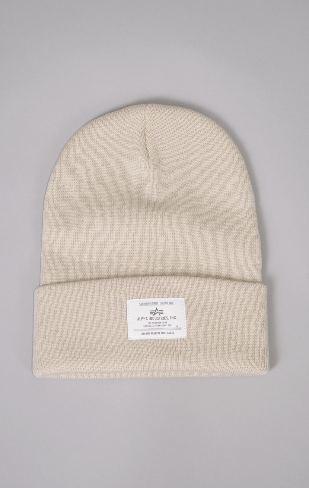 Шапка ALPHA INDUSTRIES ESSENTIAL BEANIE FW 23/24 limestone 