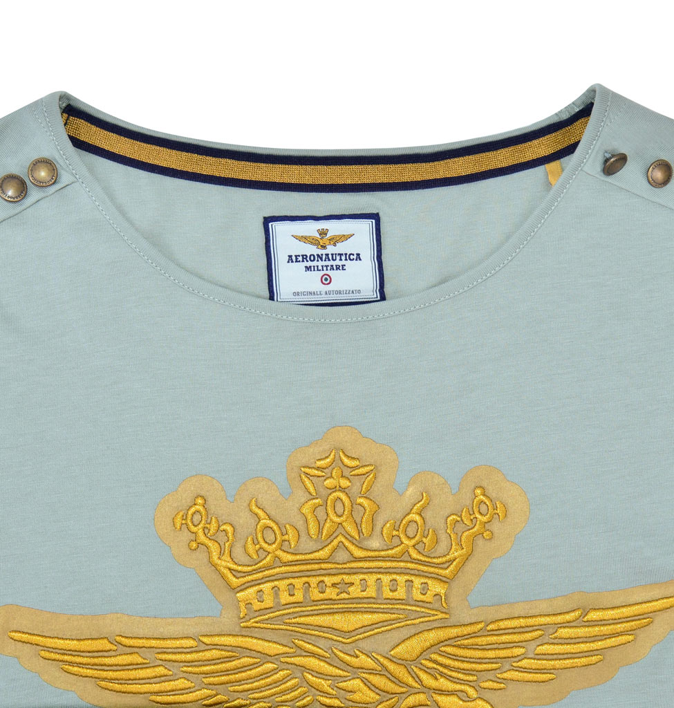 Женская футболка AERONAUTICA MILITARE salvia (TS 1494) 