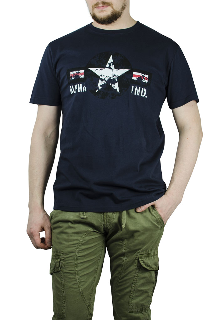 Футболка ALPHA INDUSTRIES USAF T rep. blue Футболка ALPHA INDUSTRIES USAF T rep. blue