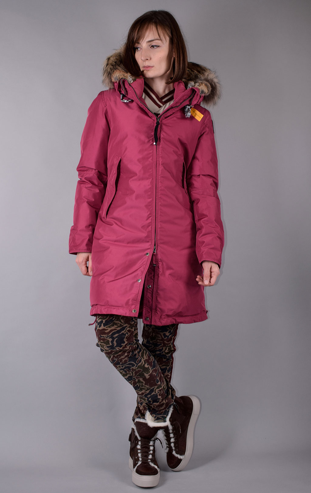 Женская куртка-пуховик PARAJUMPERS EFFIE FW 19/20 maroon 