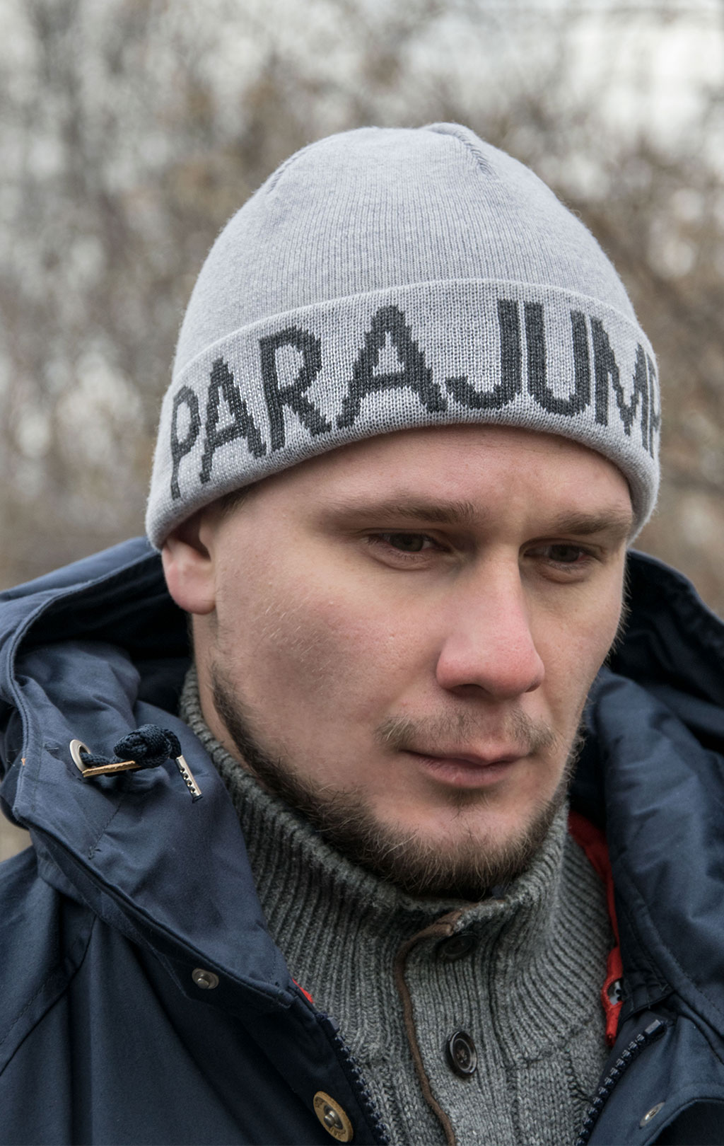 Шапка вязаная PARAJUMPERS PARAJUMPERS HAT FW 19/20 silver melange 