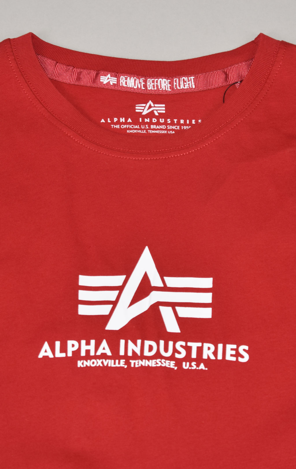 Женская футболка ALPHA INDUSTRIES NEW BASIC T speed red 