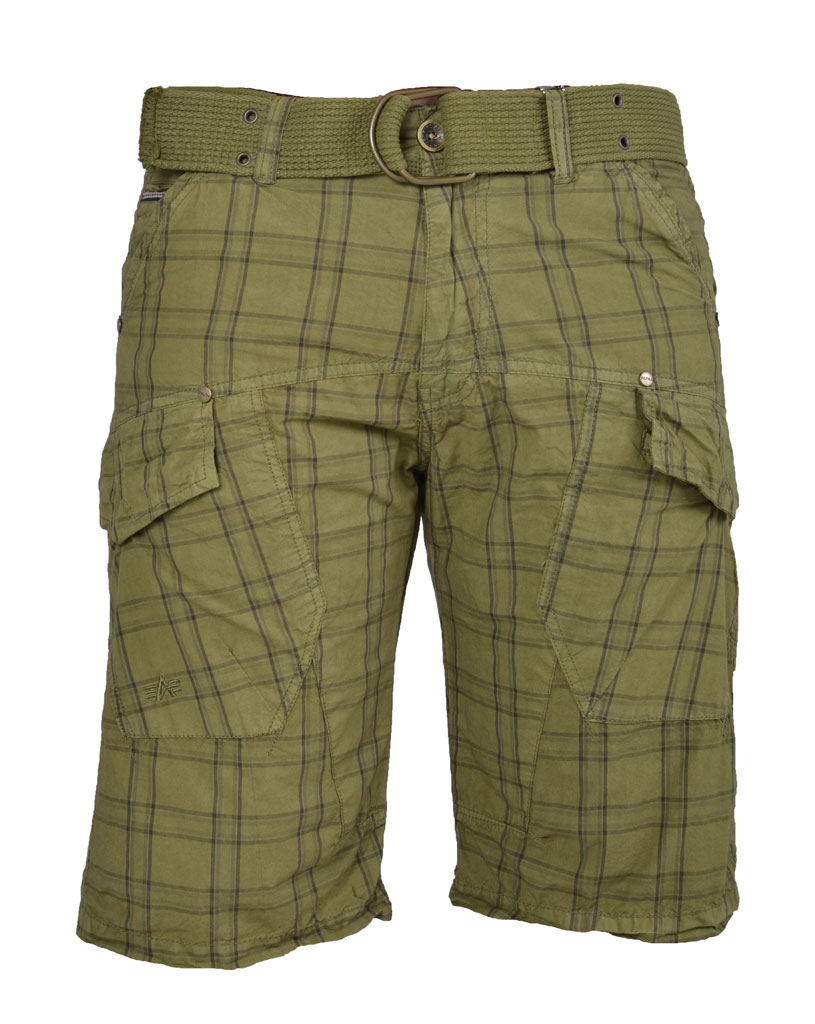 Шорты ALPHA INDUSTRIES CHECKED olive (#131208) Шорты ALPHA INDUSTRIES CHECKED olive (#131208)