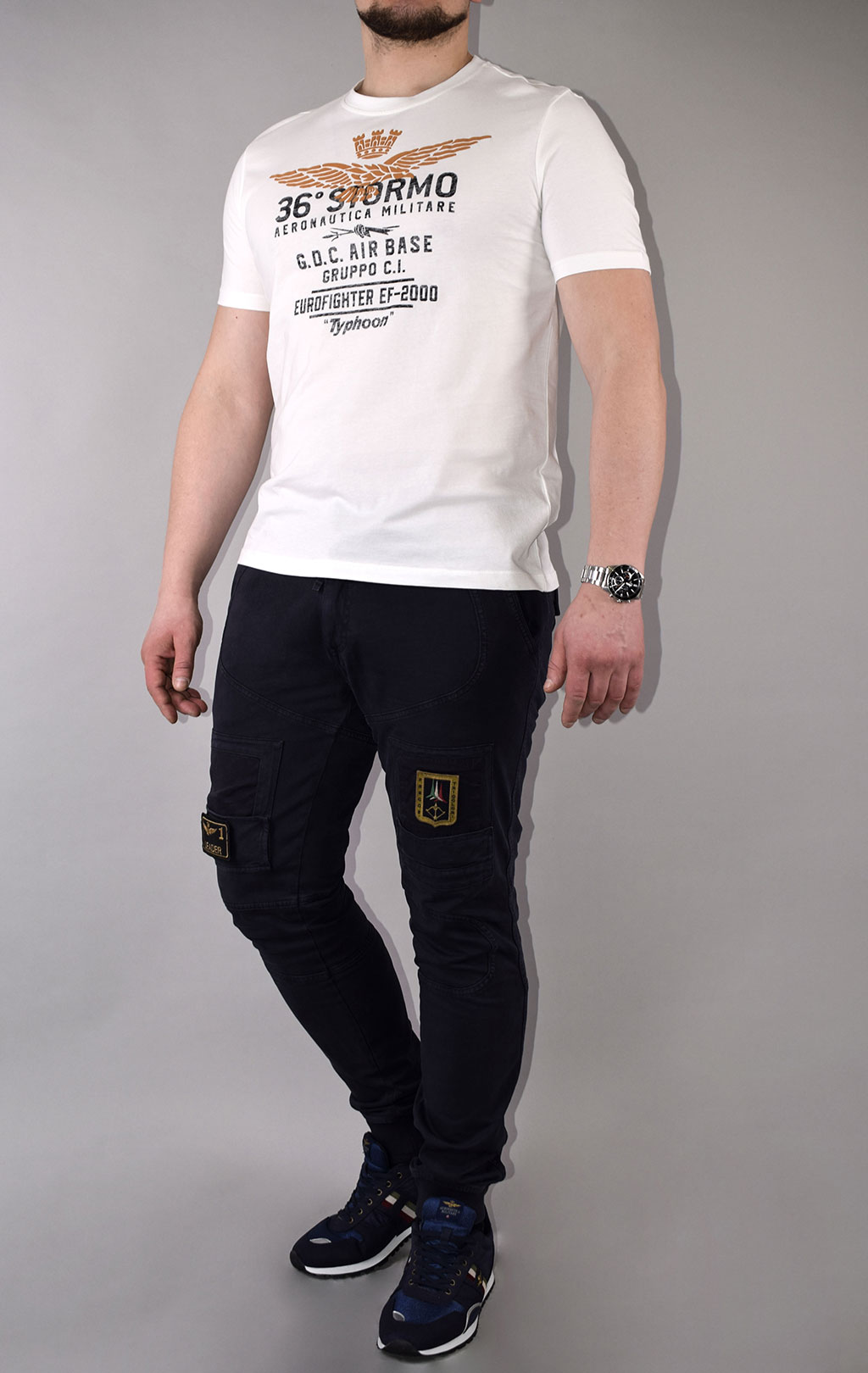 Футболка AERONAUTICA MILITARE SS 21/TR off white (TS 1867) 