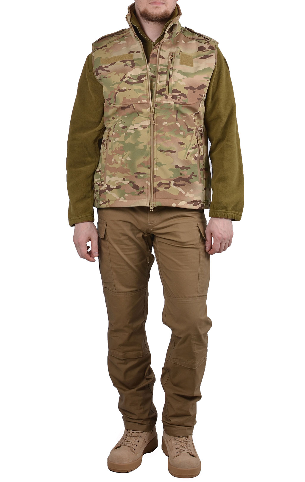 Жилет Mil-Tec Soft Shell multicam 