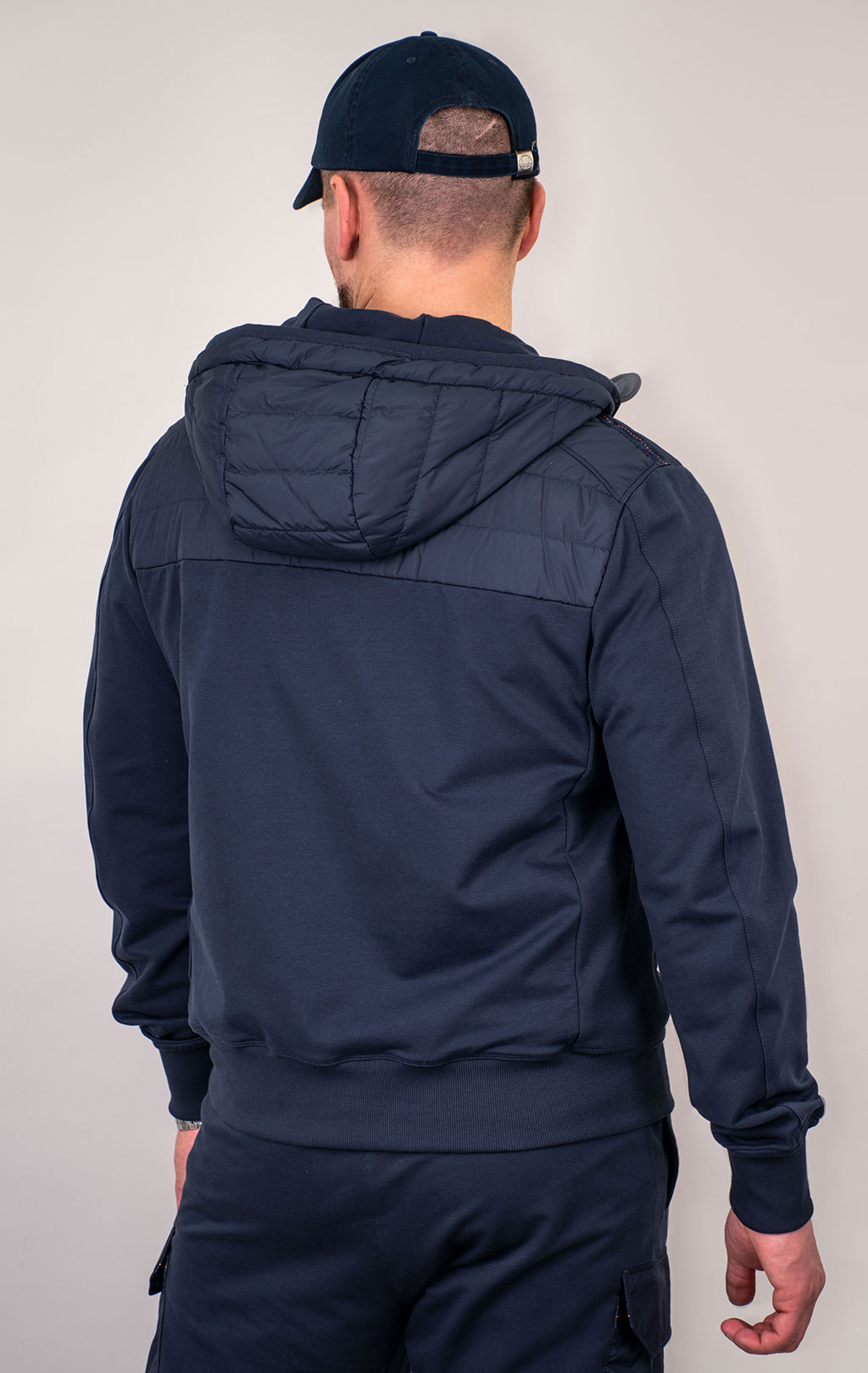 Толстовка комбинированная PARAJUMPERS IVOR SS 24 blue navy 