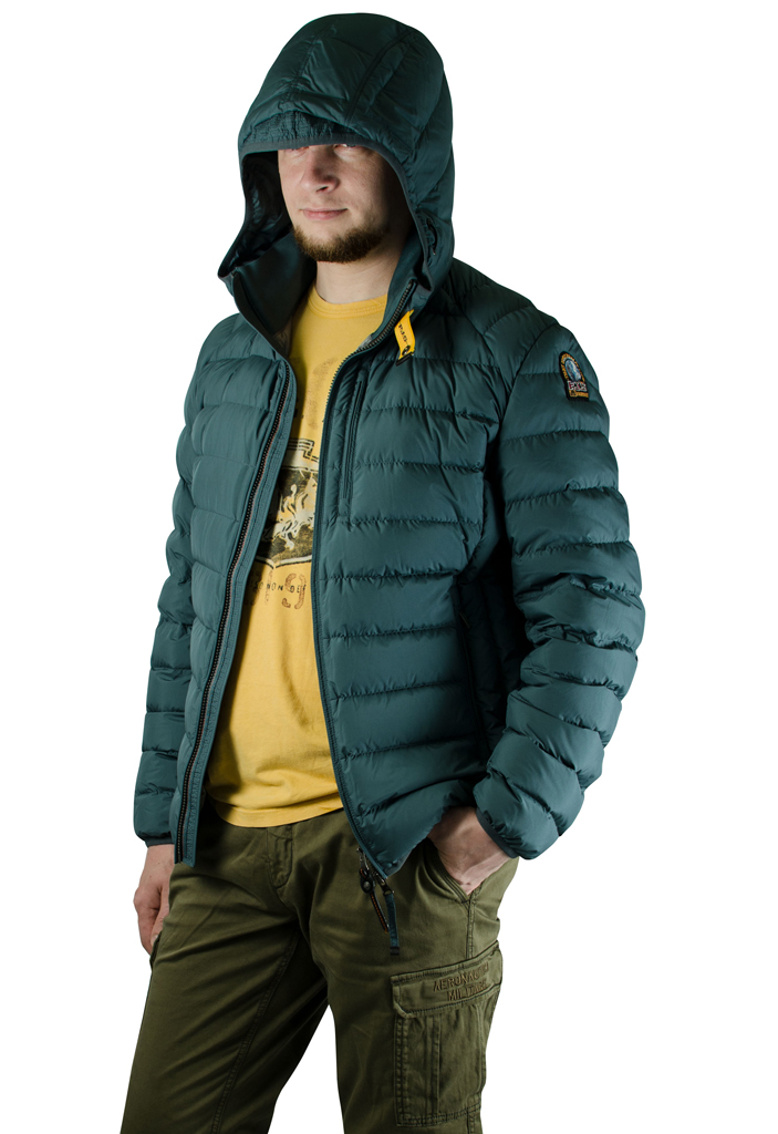 Куртка-пуховик лёгкая PARAJUMPERS LAST MINUTE teal 