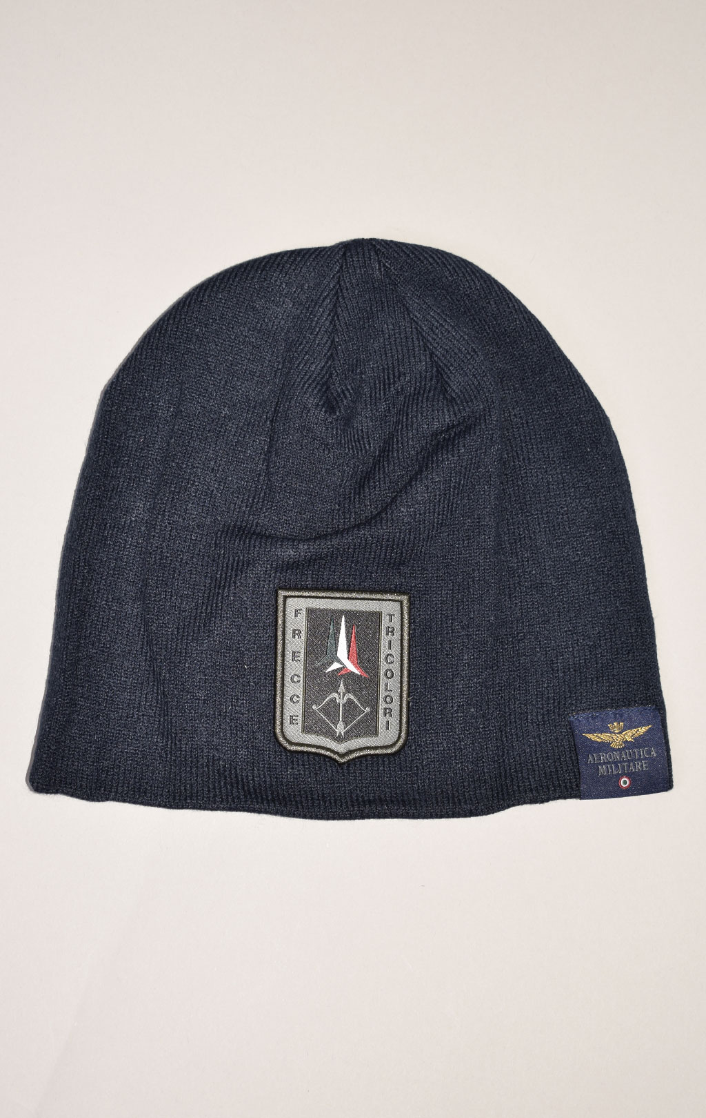 Шапка вязаная AERONAUTICA MILITARE FW 22/23/CN blue navy (CU 036)