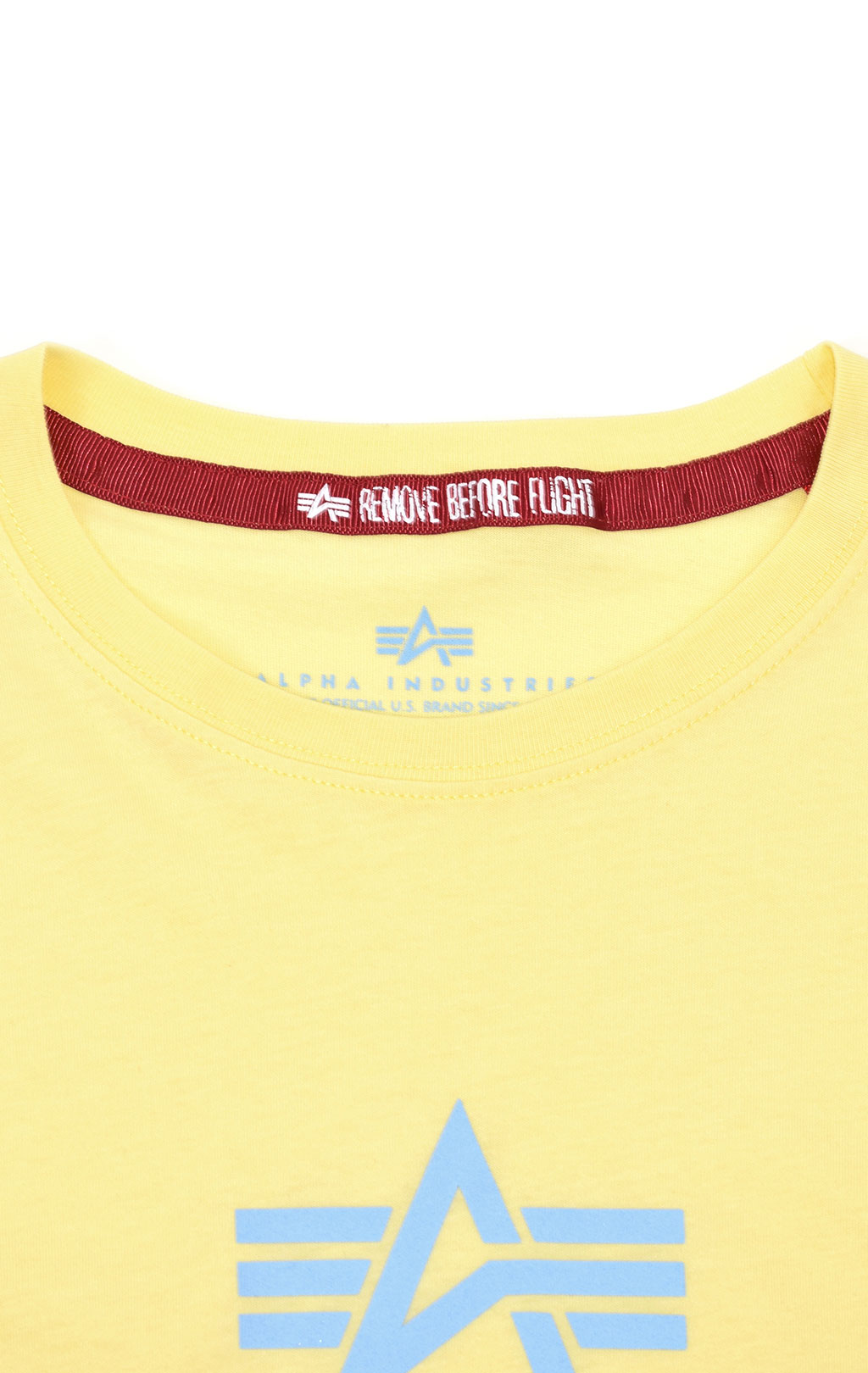 Женская футболка ALPHA INDUSTRIES NEW BASIC T pastel yellow 