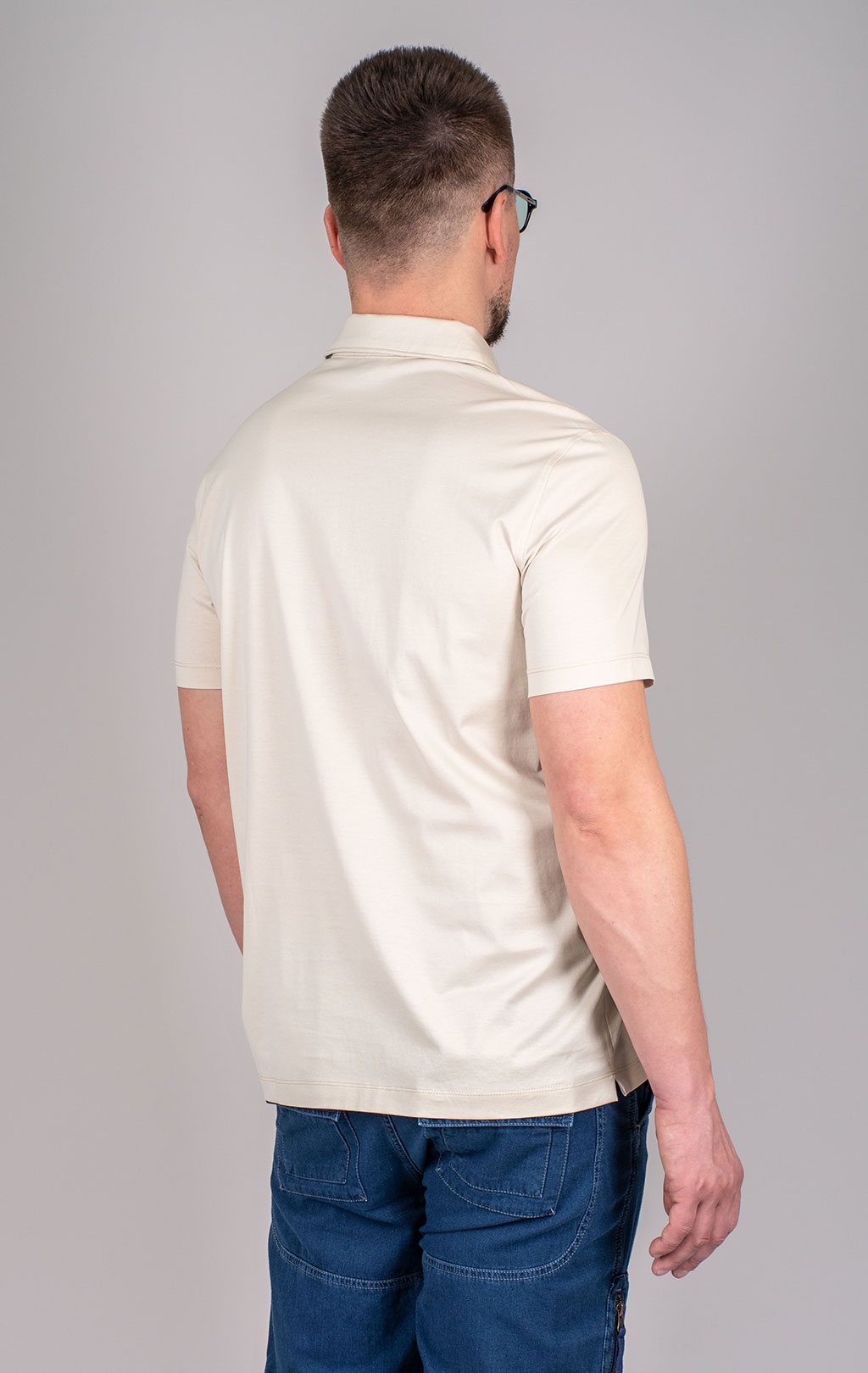 Футболка-поло AERONAUTICA MILITARE SS 25 m/BD ghiaccio (PO 1862) 