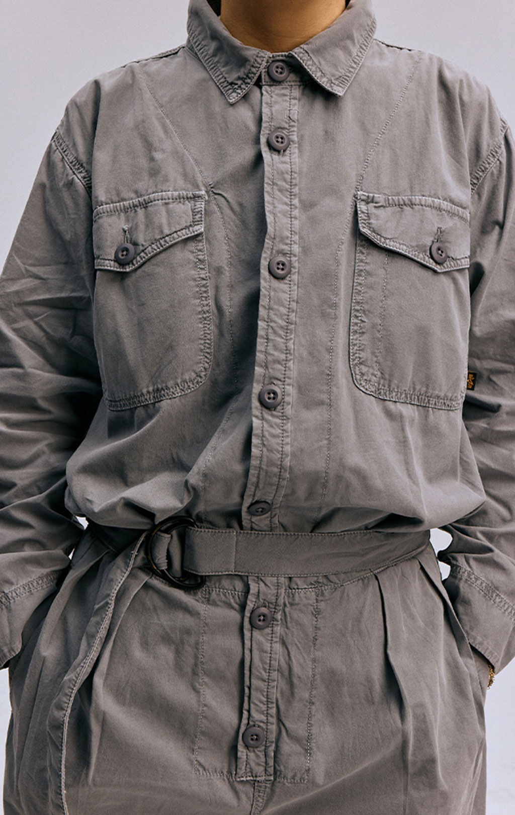 Женский комбинезон ALPHA INDUSTRIES AN-6650 MOD FLIGHT SUIT SS 24 m aircraft gray 