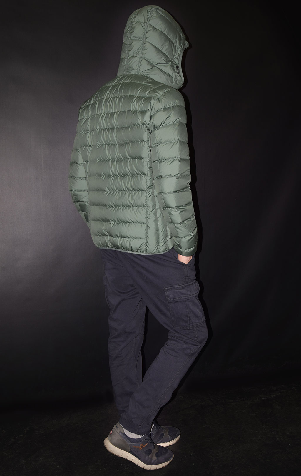Куртка-пуховик лёгкая PARAJUMPERS LAST MINUTE forest green 