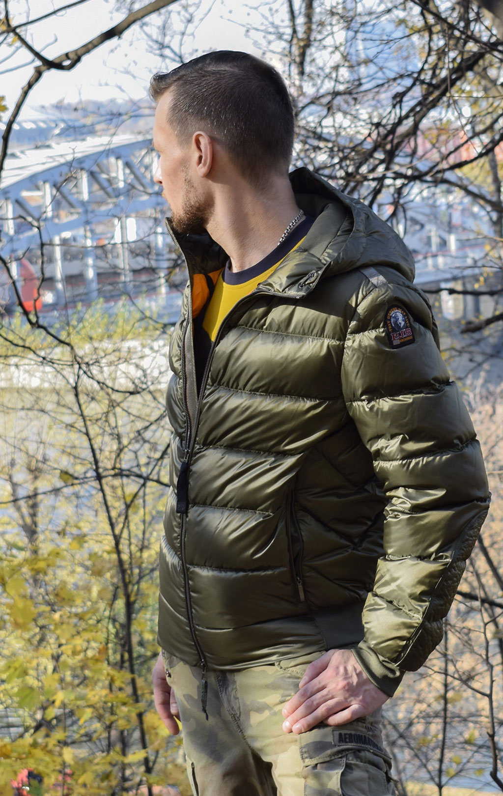 Куртка-пуховик PARAJUMPERS PHARRELL FW 19/20 military 