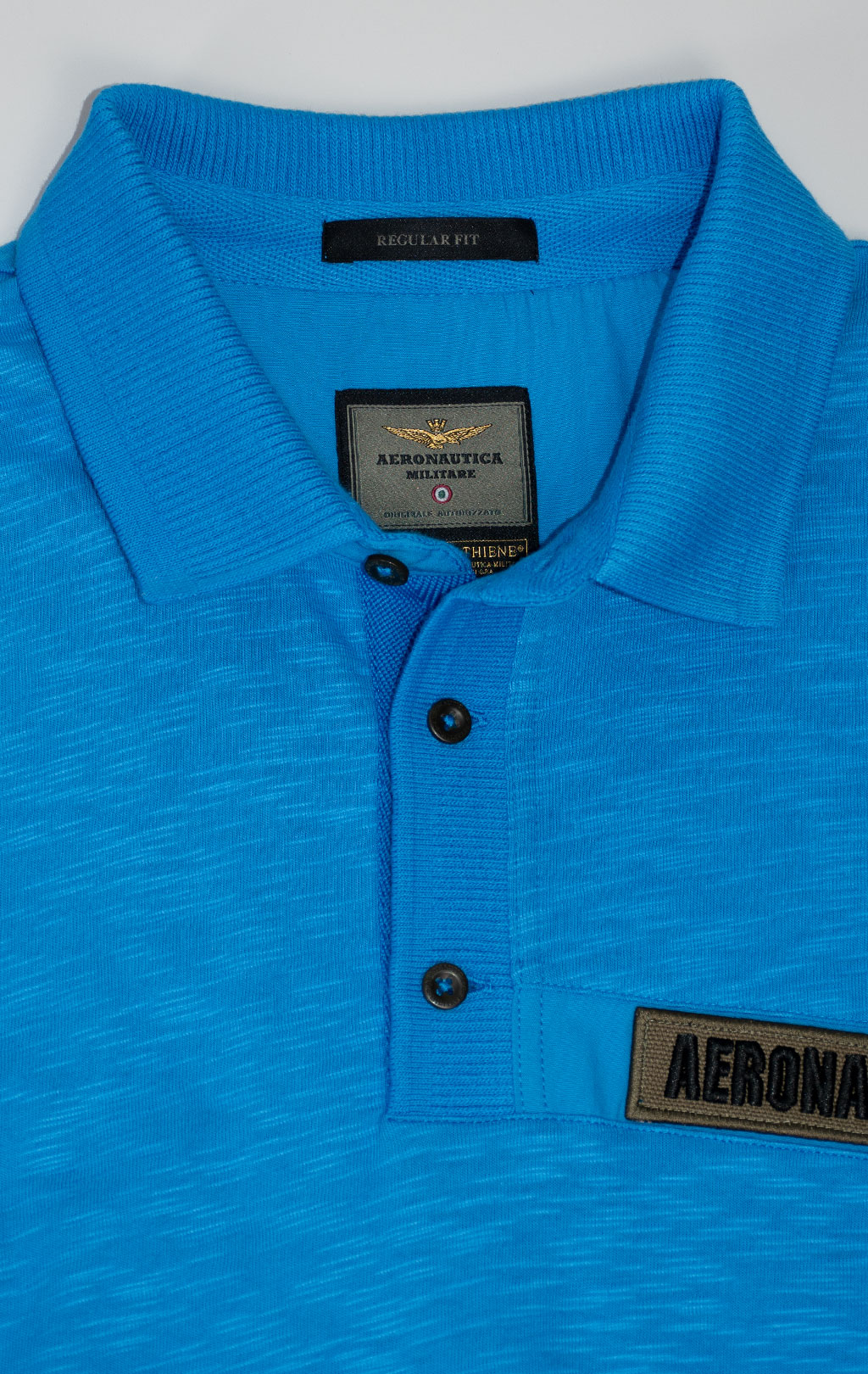 Футболка-поло AERONAUTICA MILITARE SS 25 m/TR brilliant blue (PO 1865) 